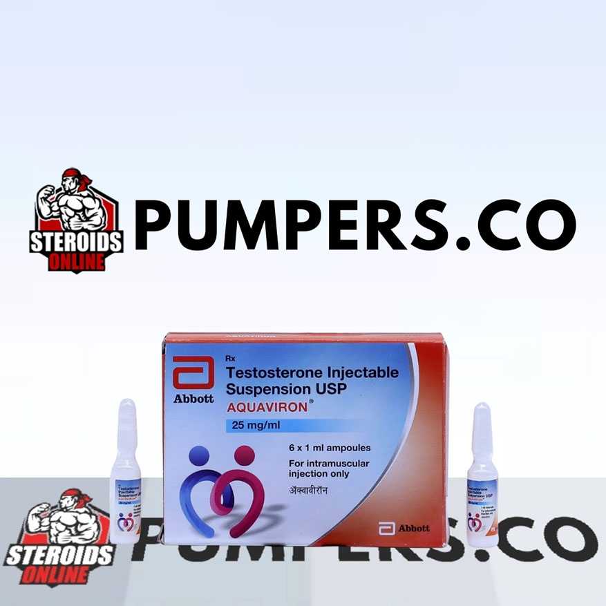 Aquaviron (testosterone suspension) 12 ampoules (25mg/ml)